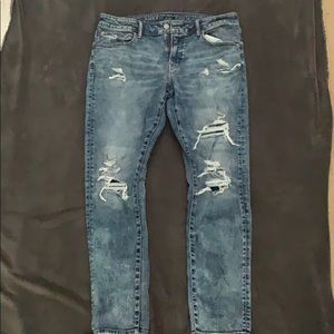 AE AirFlex+ Skinny Jeans Dark Blue